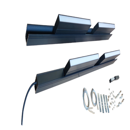 Magnetic Track Light 2 Meters 50mm with 4pcs 18W LED Foldable Flood Track Light 220V Warm White 3000K ( ILLUMIQ TERRA)