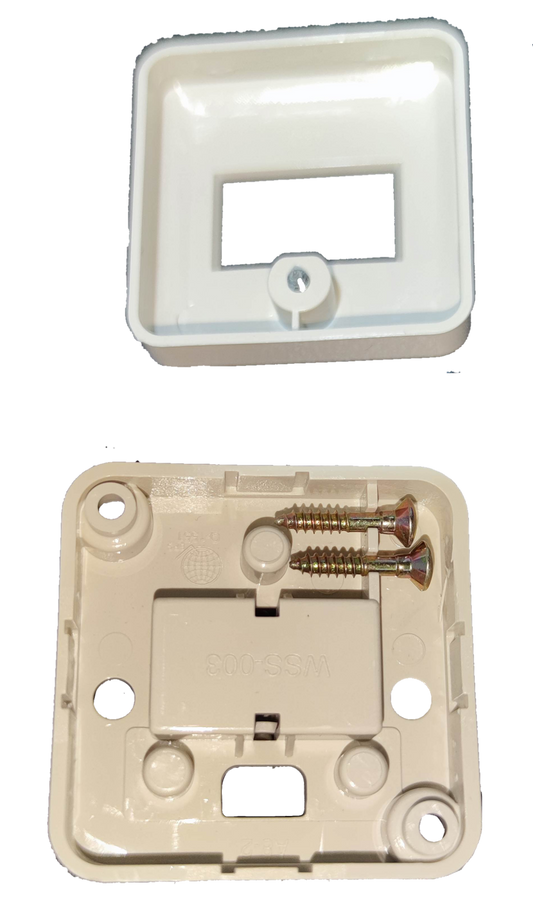 Omni 10A 220V wall light switch base with screws for easy installation and secure mounting
