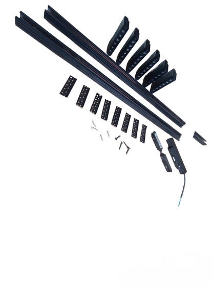 LED Magnetic Track Light 2 Meters 26mm Magnetic Track with 6pcs 6W LED Rotary Grille Track Light 220V Daylight 6500K ( ILLUMIQ TERRA) Series 20