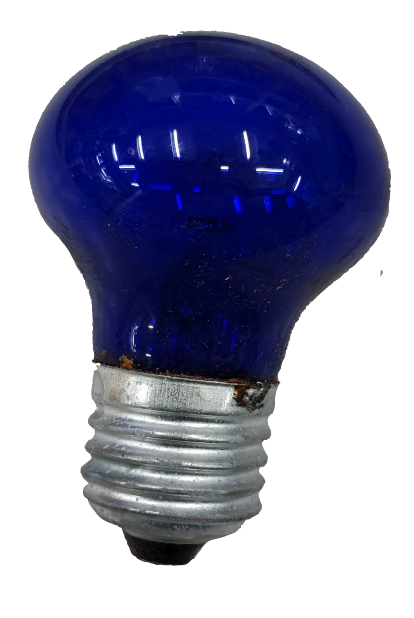 10W colored bulb E27 220V incandescent blue light bulb from China with metal screw base