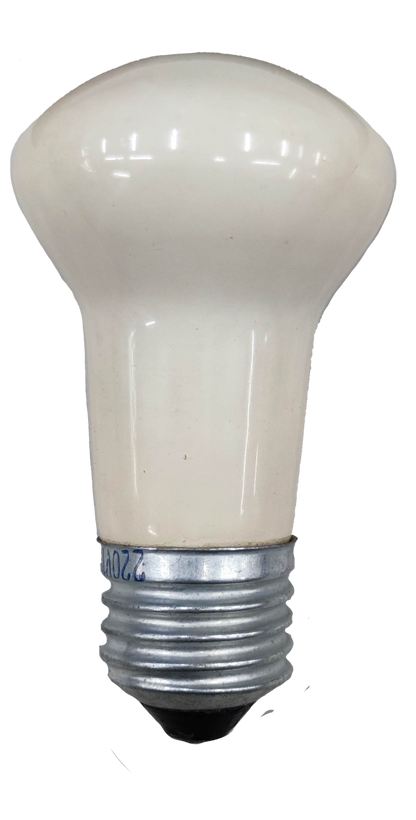 10W colored bulb E27 220V incandescent bulb with a white glass body and screw base
