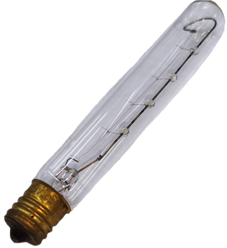 Denko 10W E17 220V Tubular Filament Bulb with a vintage design for warm lighting