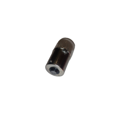 10W machine bulb B15 110V with a clear glass casing and metal base for various lighting applications