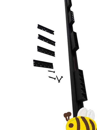 Magnetic Track Light 1 Meter with 3pcs 6W Grille Type Warm White with 100W Power Supply 220V ( ILLUMIQ TERRA) 26mm Track