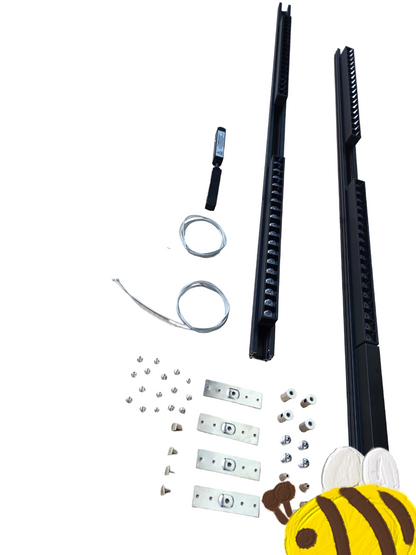 ILLUMIQ TERRA Magnetic Track Light 2 Meters 50mm with 4pcs 18W LED Grille Track Light 220V Warm White 3000K 20 Series