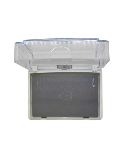 Grazen Weatherproof Plate Cover with Door Bell Switch 16A 220V WC-019-W+GW-018