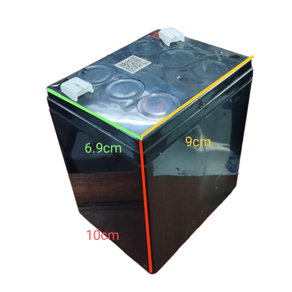 Local 12V 5AH sealed lead acid battery with compact rectangular design and terminal connectors