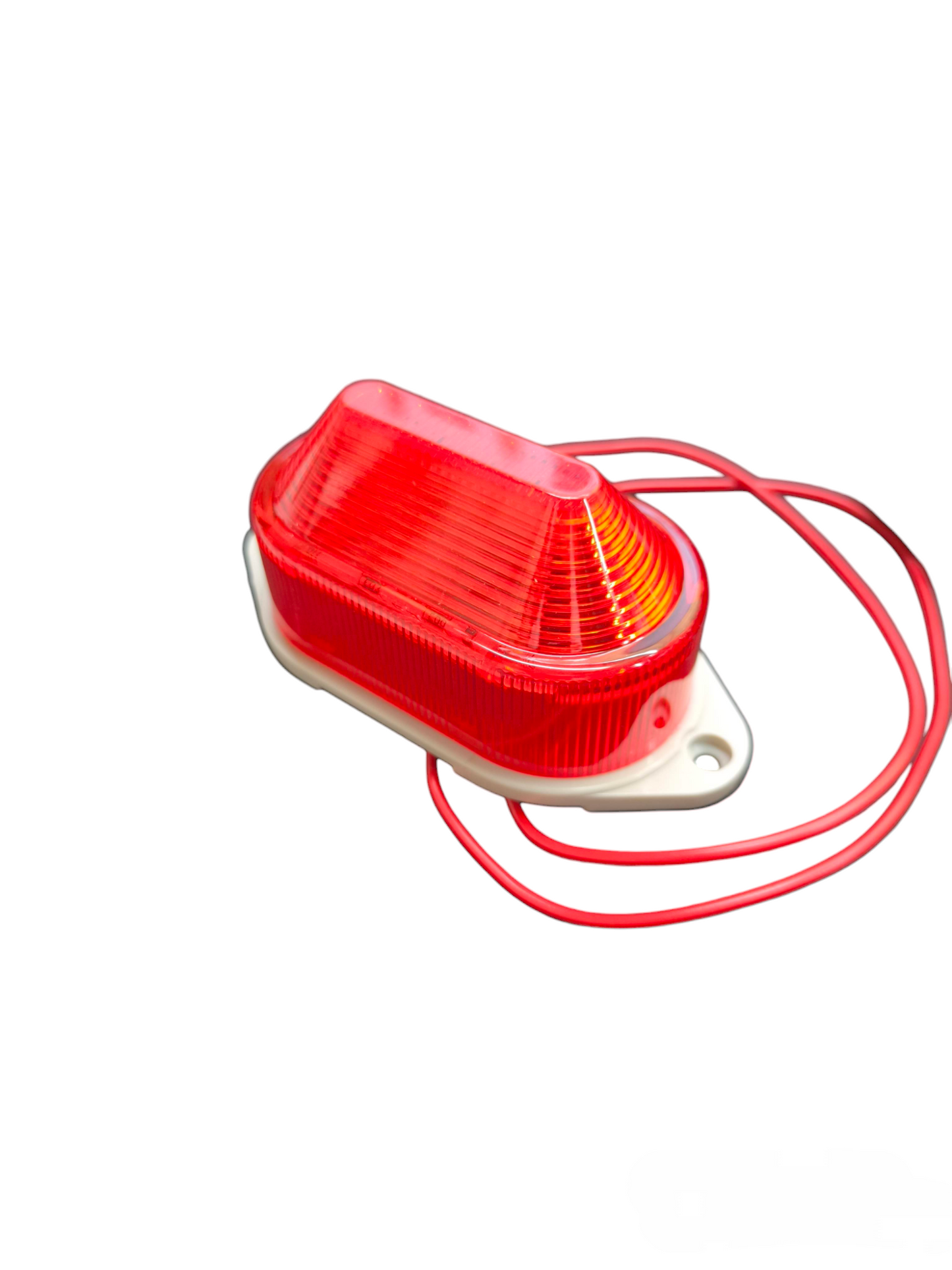 Denko 12V DC blinker warning signal light in red for enhanced visibility in work and safety applications