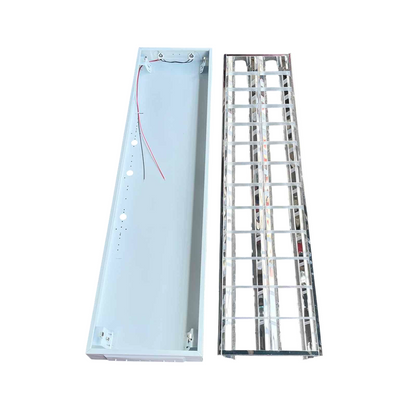 Light Master 12x48 lighting fixture for LED fluorescent tubes with metal reflector and wiring base