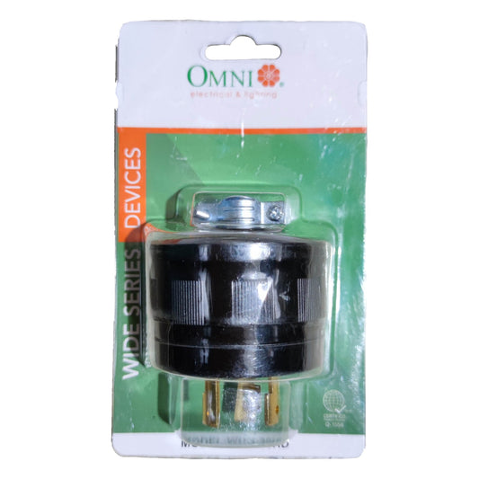 Omni 30A Twistlock Plug 220V , 30A Twist Lock Plug 2P+E WHG-30HD