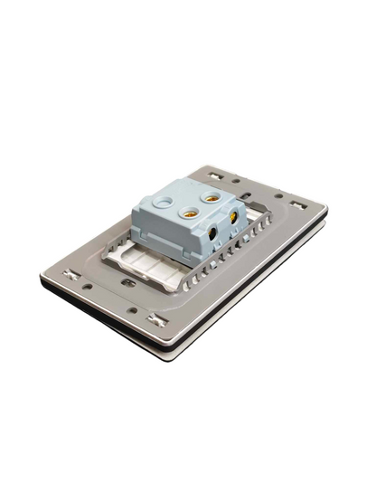 Grazen 1 Gang 1 Way with Plate Cover 16A 220v GW-001 Available in Black, White, Grey and Gold