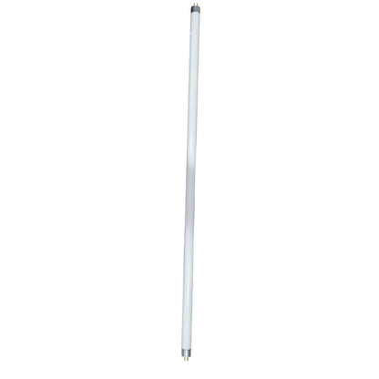 Tubular light bulb on a white background