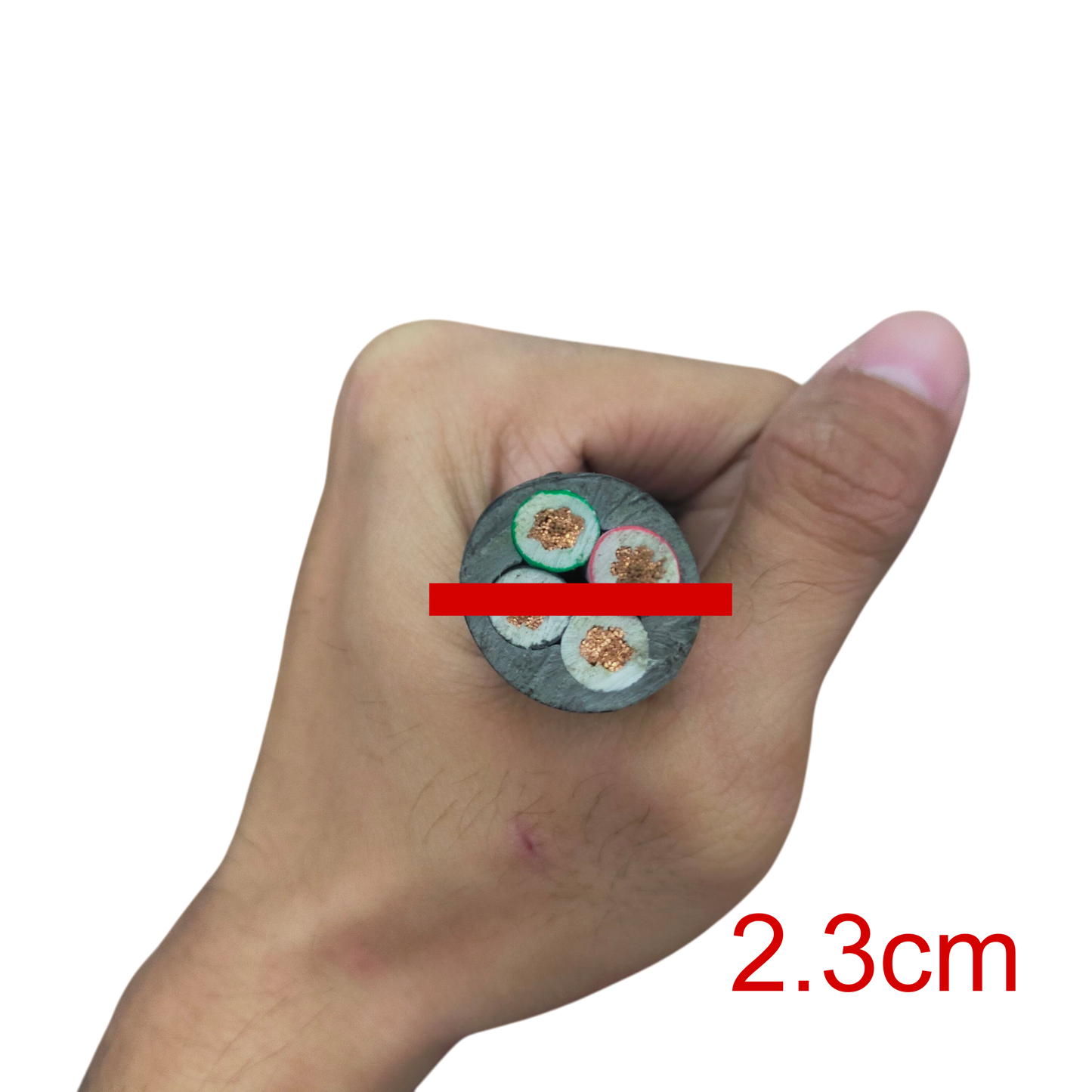 14mm 4 core royal cord - 1 Roll shown with hand for size reference