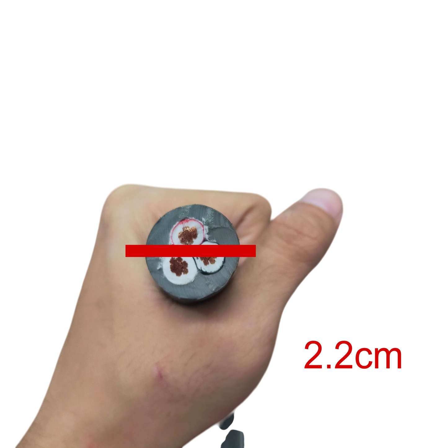 14mm Royal Cord AWG 6 3C - 5 Meters with Three Conductors in Hand for Easy Handling