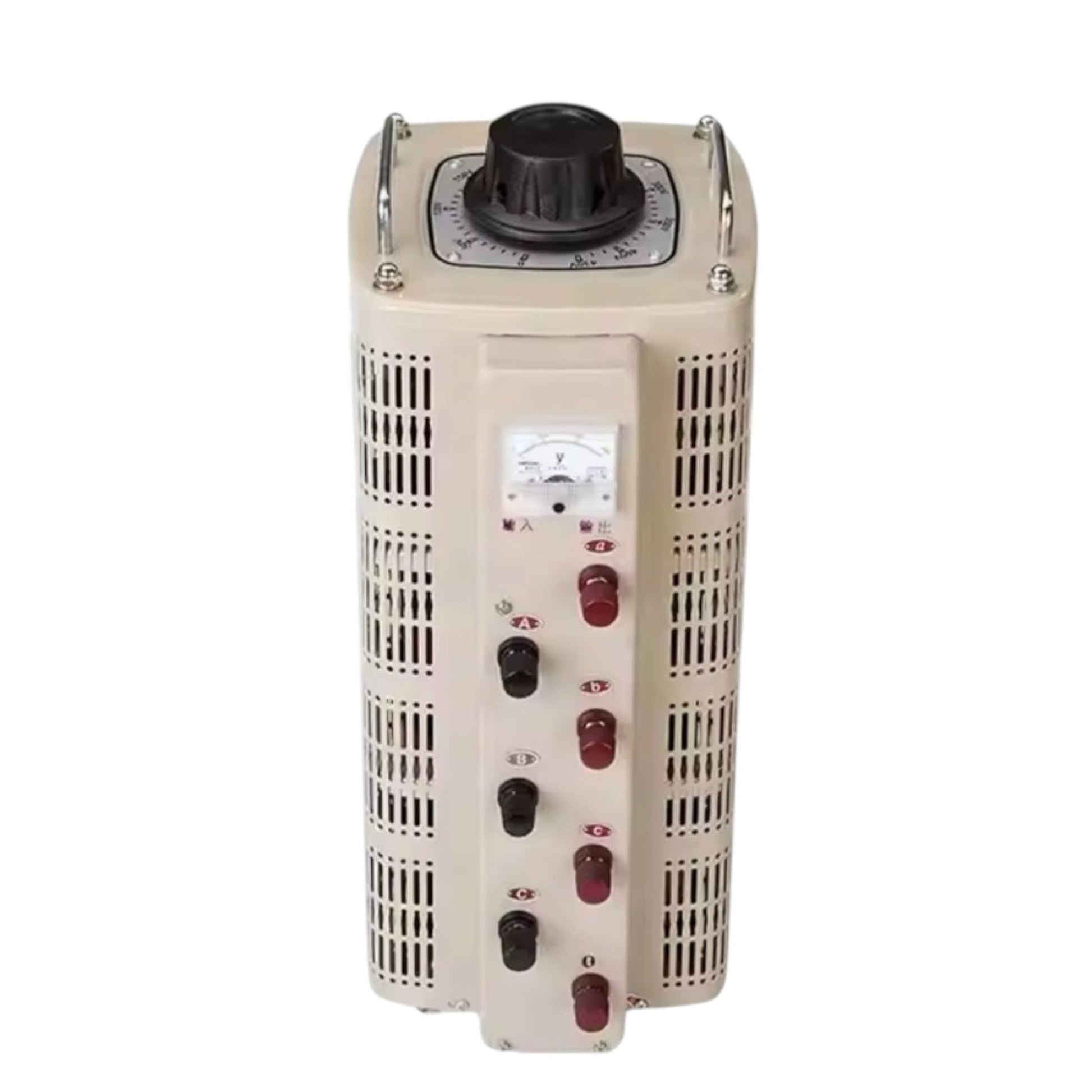 Wixim 15000W 3 Phase Variac 220V Input 0-250V adjustable transformer with control knobs and analog meter