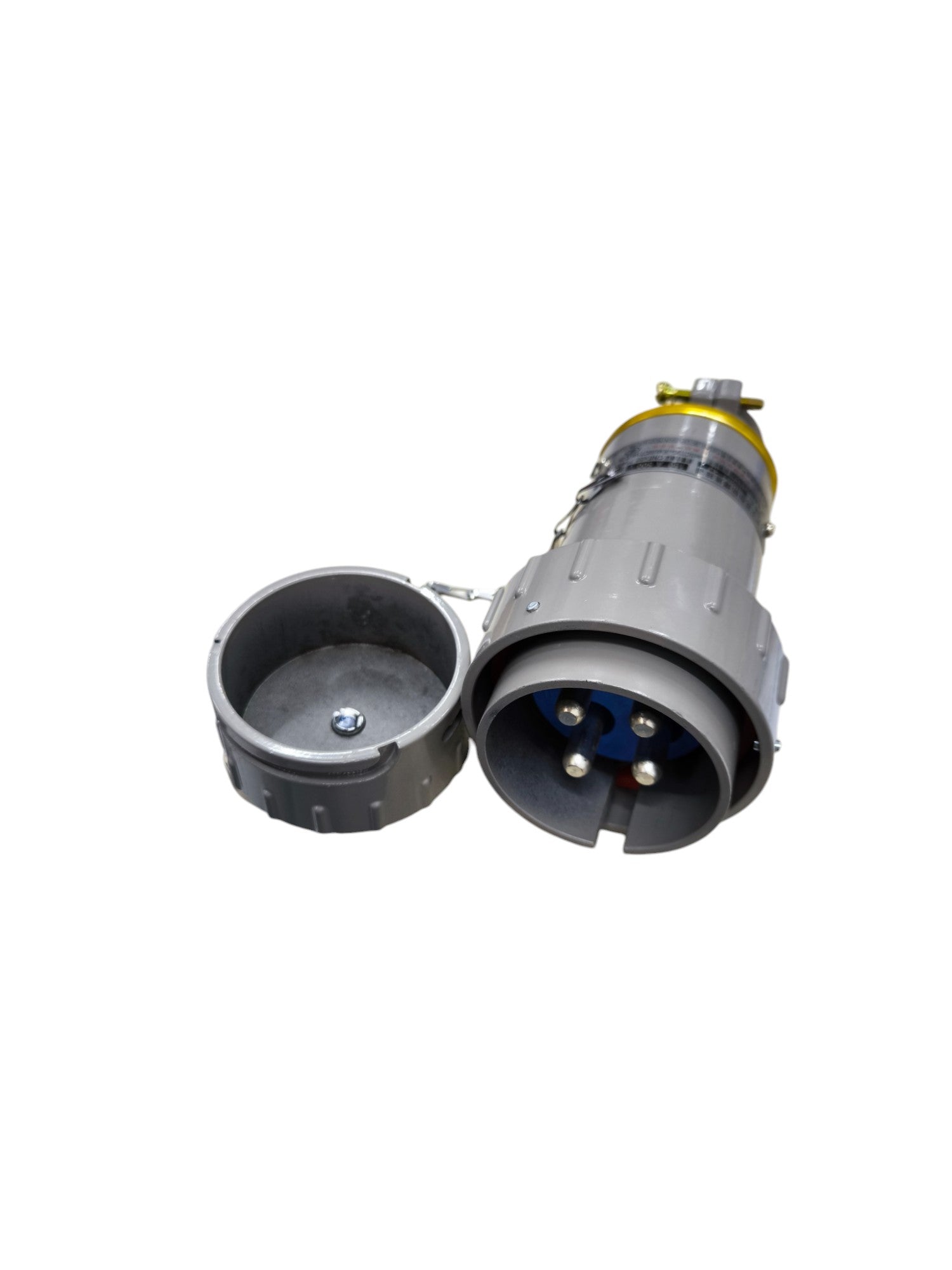 Grippes 150A 3 Phase 4 Pole Metal Casing plug with protective cover for electrical connections