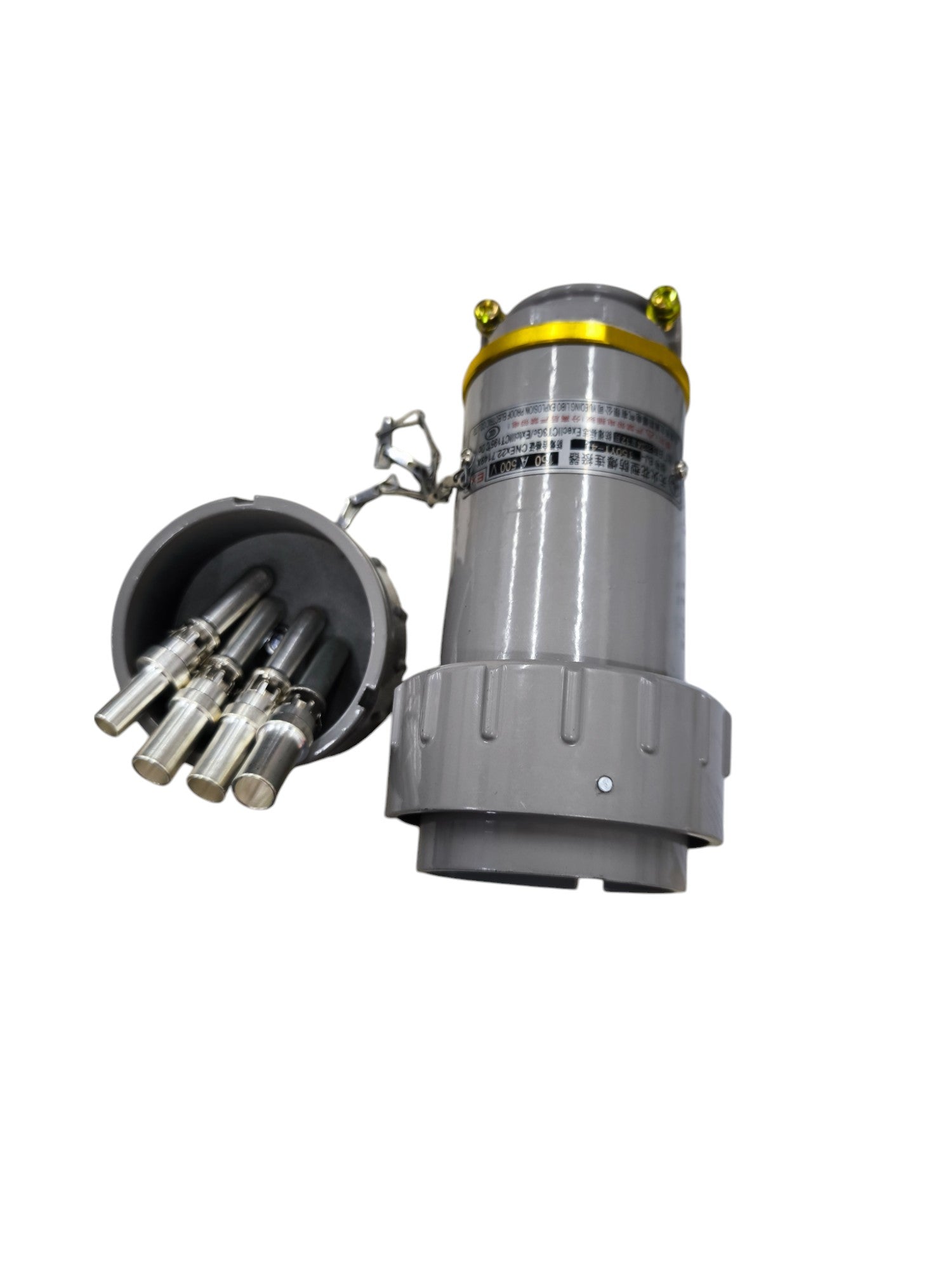 Grippes 150A 3 Phase 4 Pole Metal Casing plug electrical connector with sturdy metal construction