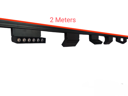 ILLUMIQ TERRA LED Magnetic Track Light 2 Meters 26mm with 6pcs 6W LED Foldable Grille Track Light 220V Cool White 4000K Series 20