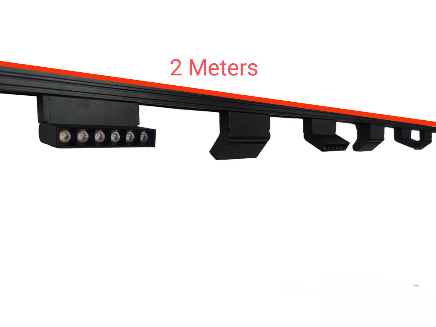 ILLUMIQ TERRA LED Magnetic Track Light 2 Meters 26mm with 6pcs 6W LED Foldable Grille Track Light 220V Warm White 3000K Series 20