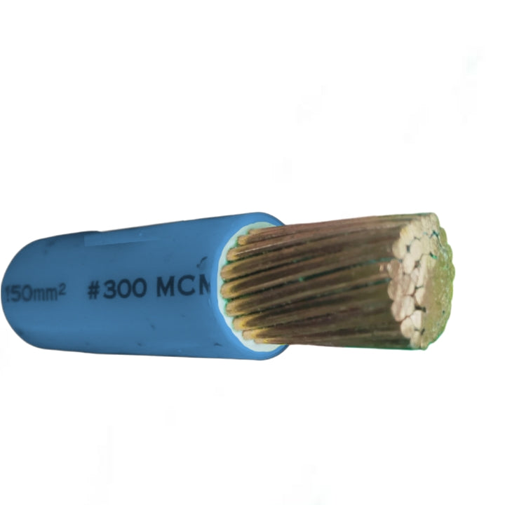 150mm THHN wire blue per meter 300MCM with multiple copper strands for electrical use