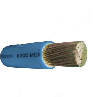 150mm THHN wire blue per meter 300MCM with multiple copper strands for electrical use