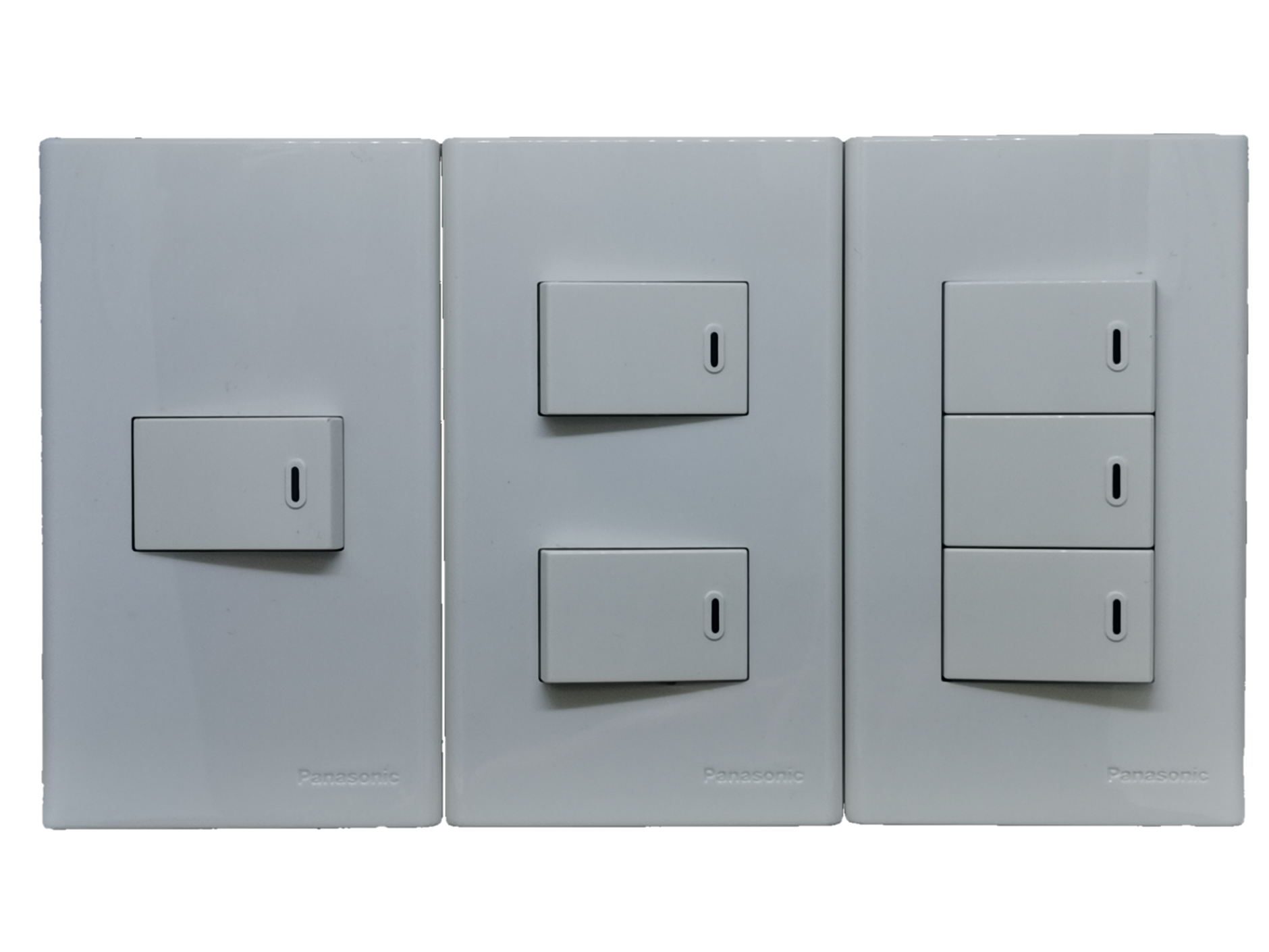 Panasonic 15A 220V wall light switch 1 gang in sleek white finish for home lighting control