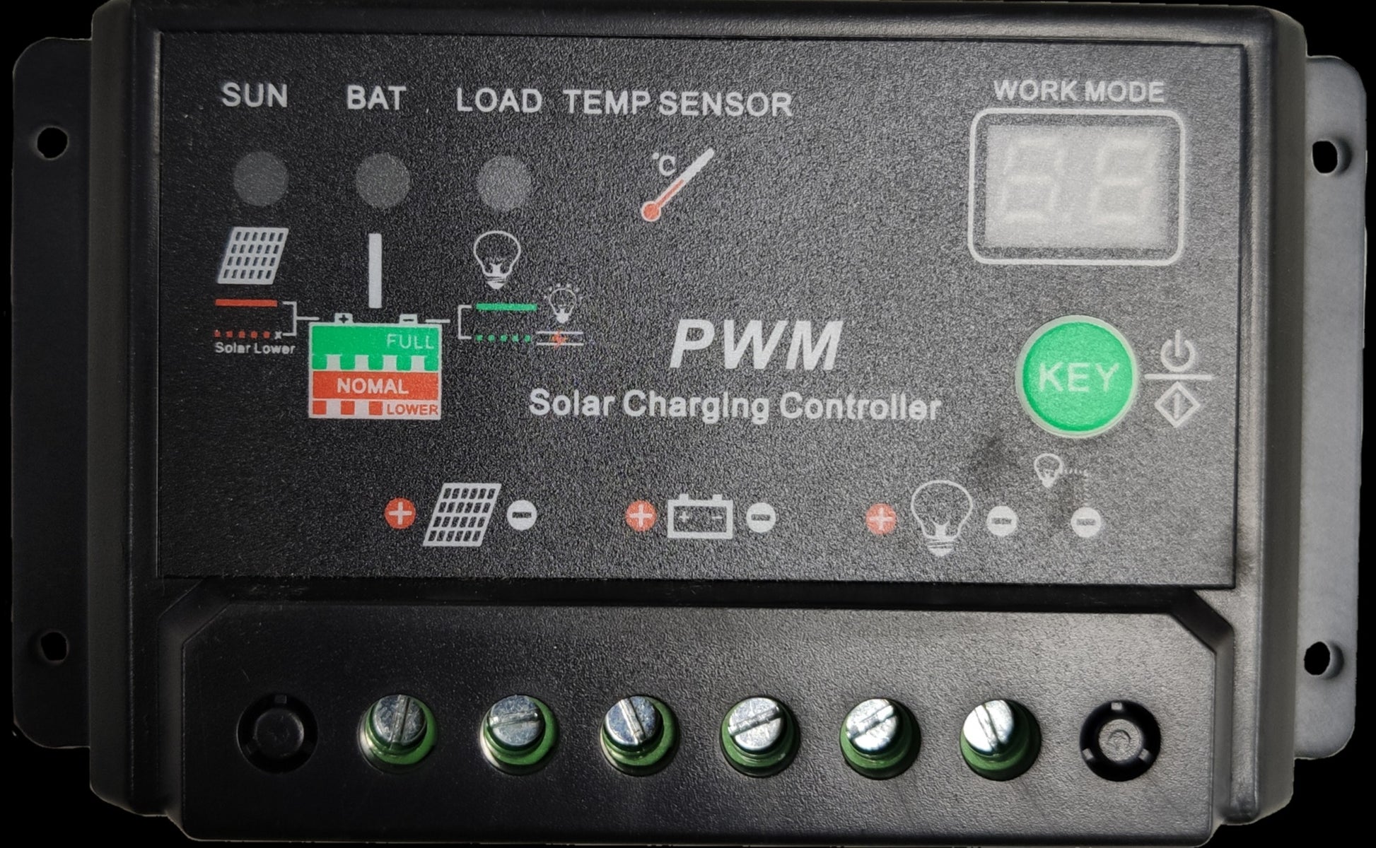 ZwitseRise 15A Solar Charge Controller with LCD Display and Multiple Connection Options