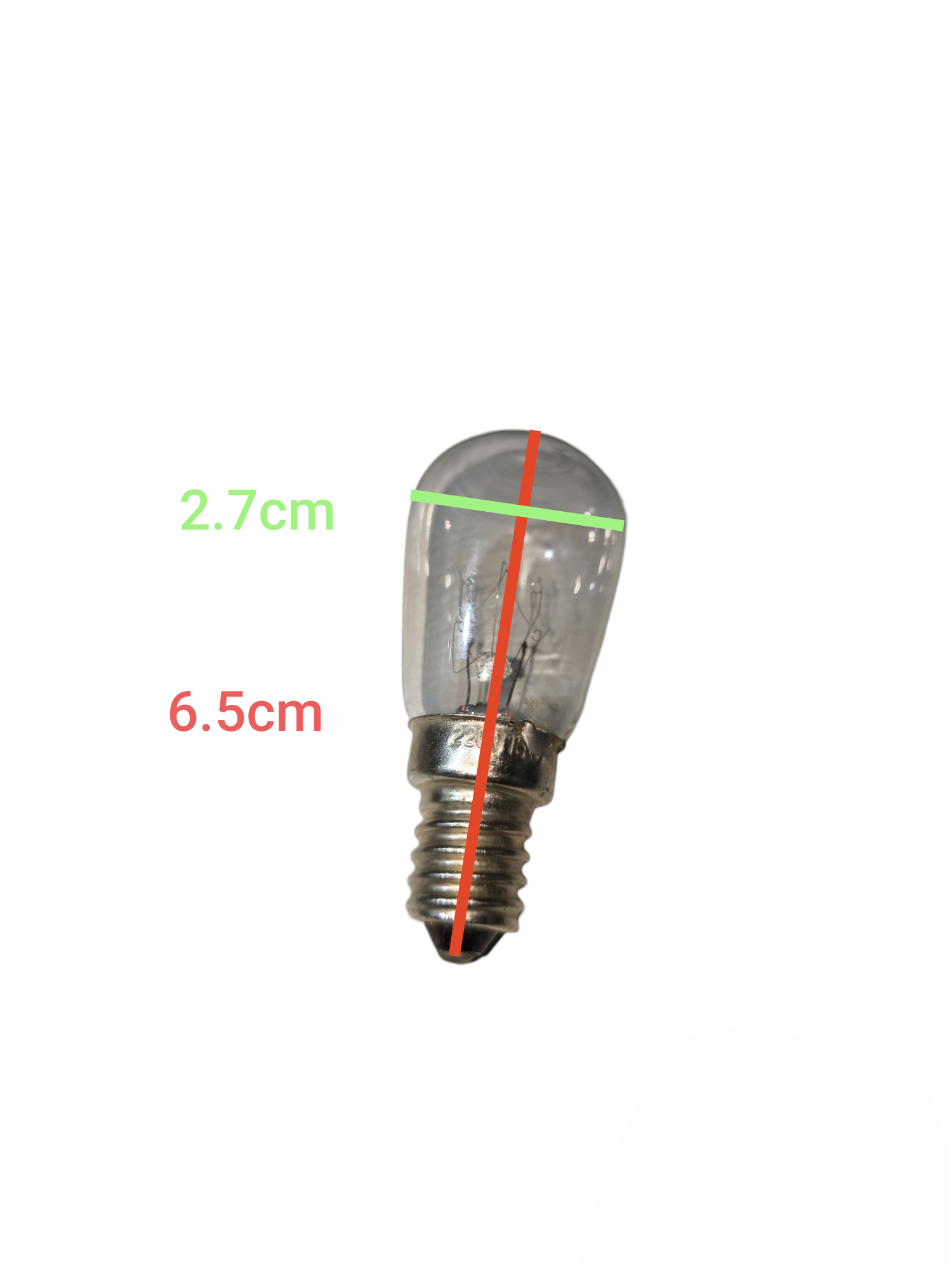 15W E14 pigmy bulb incandescent light bulb with glass body and metal screw base from China
