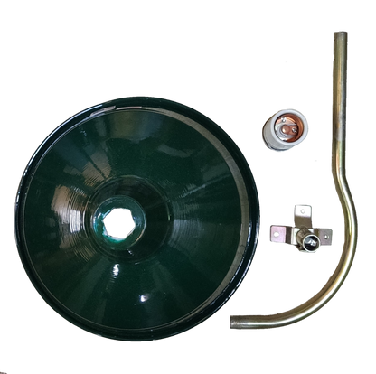 16 inch lamp cover with E40 socket and metal mounting bracket for easy installation