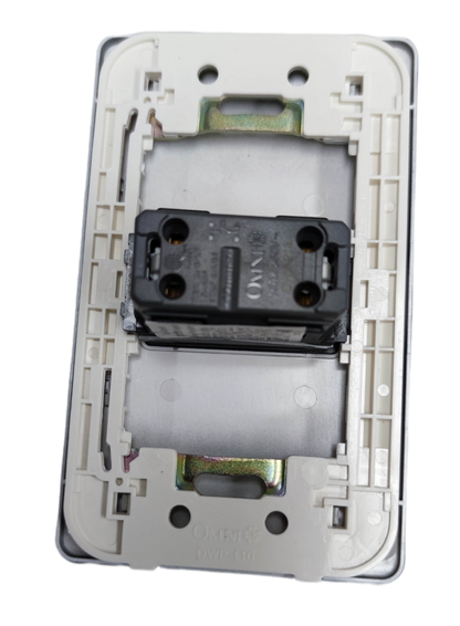 Omni 16A 250V modern wall switch with a sleek design for contemporary electrical installations