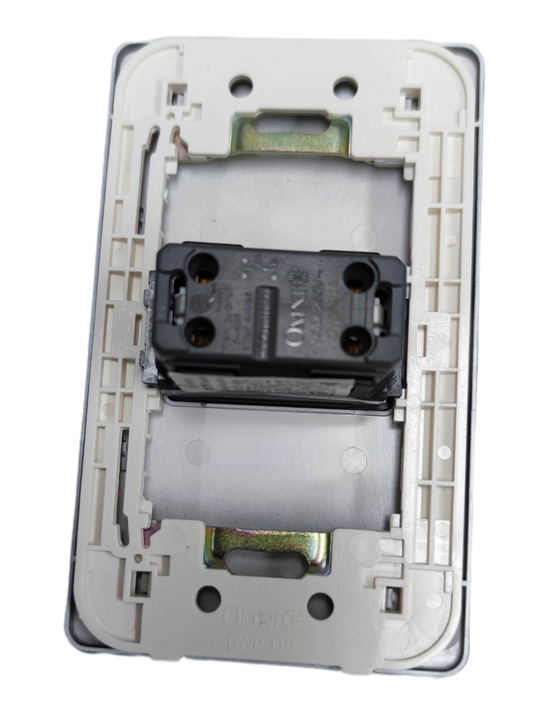 Omni 16A 250V modern wall switch with a sleek design for contemporary electrical installations