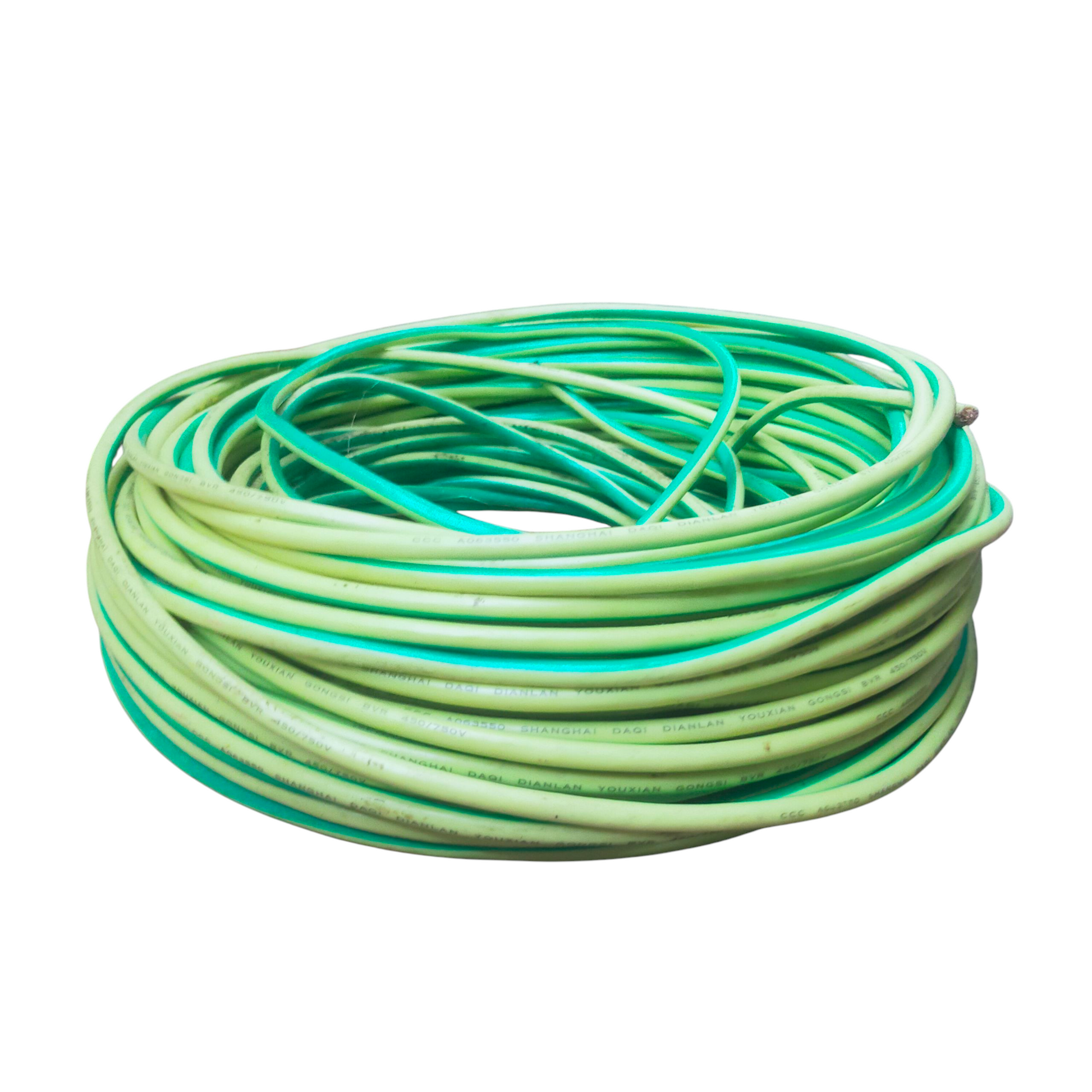 16mm grounding cable 60 Meters Yellow Green coiled for electrical grounding applications