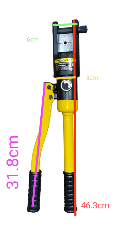 Grippes 16mm to 240mm cable crimping pliers with durable handles for precision crimping tasks