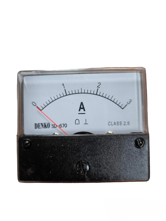 Denko 3A DC Panel Meter 60mm x 70mm