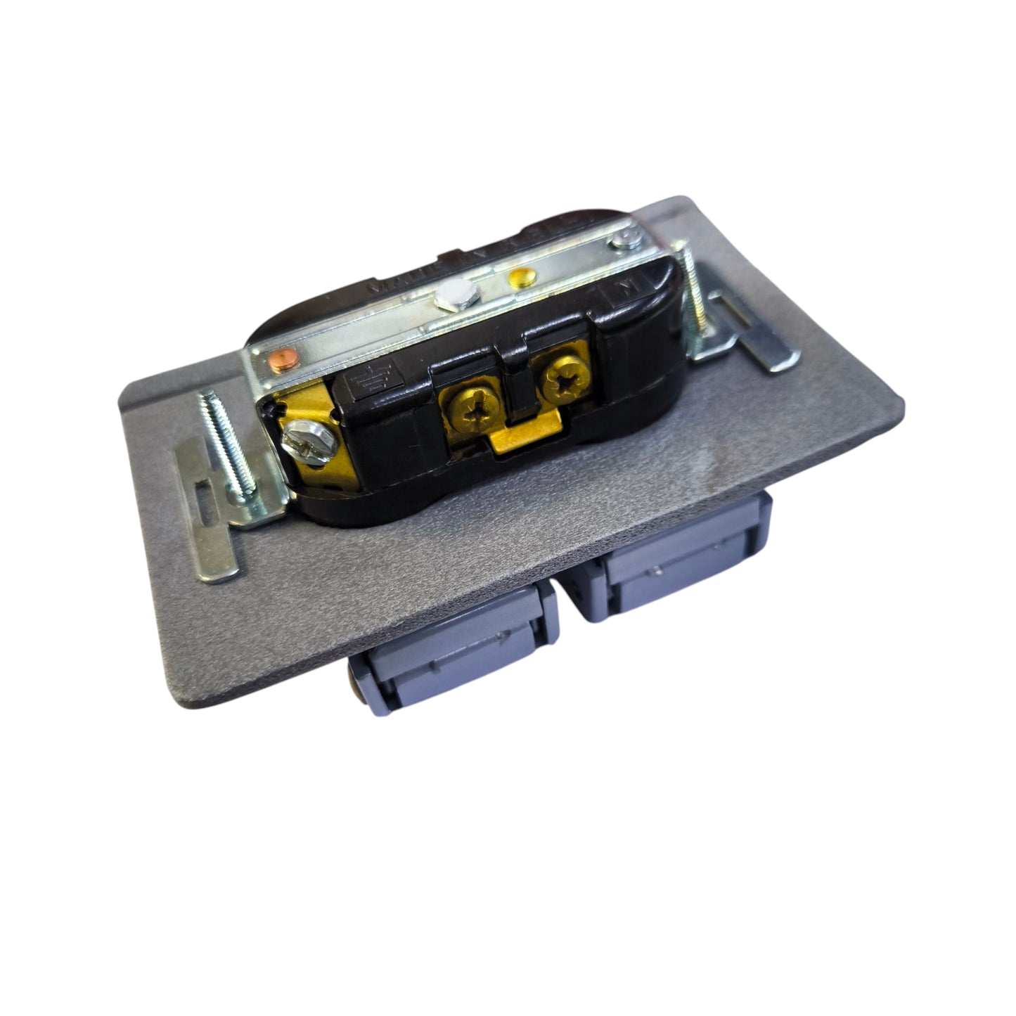 Eagle 2 Gang Weatherproof Tandem Outlet with Ground 15A 250V  CATS999 826B