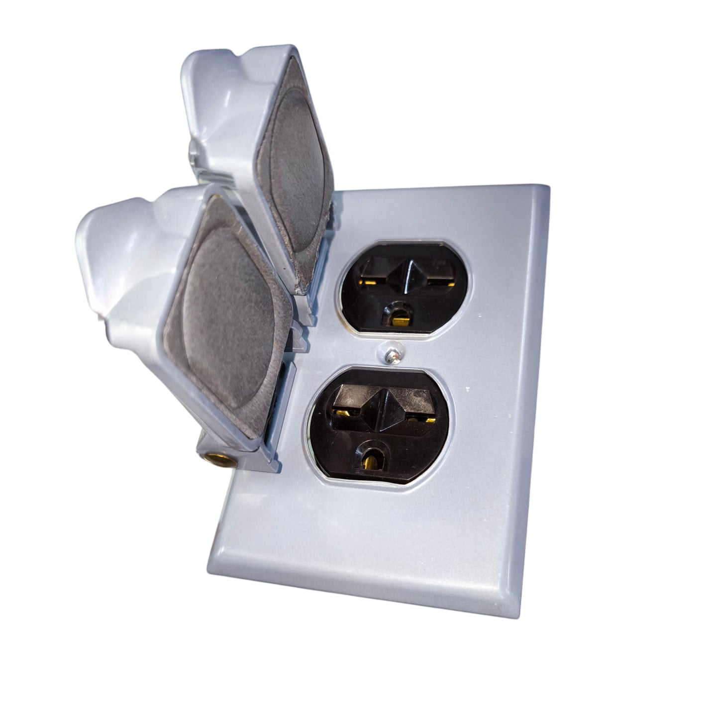 Eagle 2 Gang Weatherproof Tandem Outlet with Ground 15A 250V  CATS999 826B