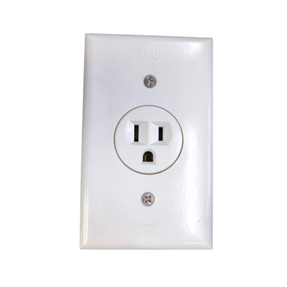 Eagle 1 Gang Flat Pin with Ground and Plate Cover 817-C 1131C