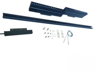 ILLUMIQ TERRA Magnetic Track Light 1 Meter 26mm with 2pc 18W LED Foldable Grille Track Light 220V Cool White 4000K