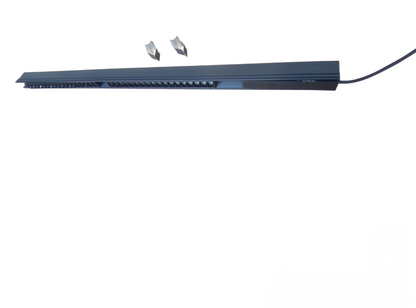 18W LED grille track light 4000K in sleek black design for modern ceiling illumination