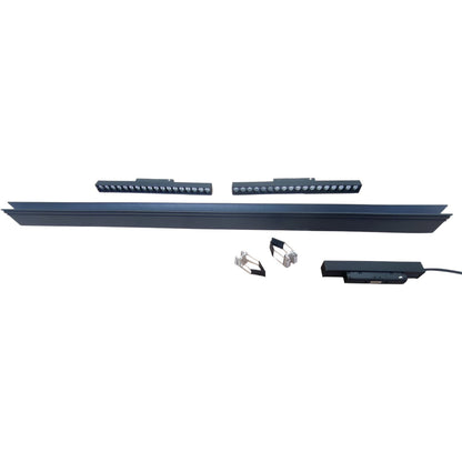 ILLUMIQ TERRA Magnetic Track Light 1 Meter 50mm with 2Pcs 18W LED Grille Track Light 220V Cool White 4000K
