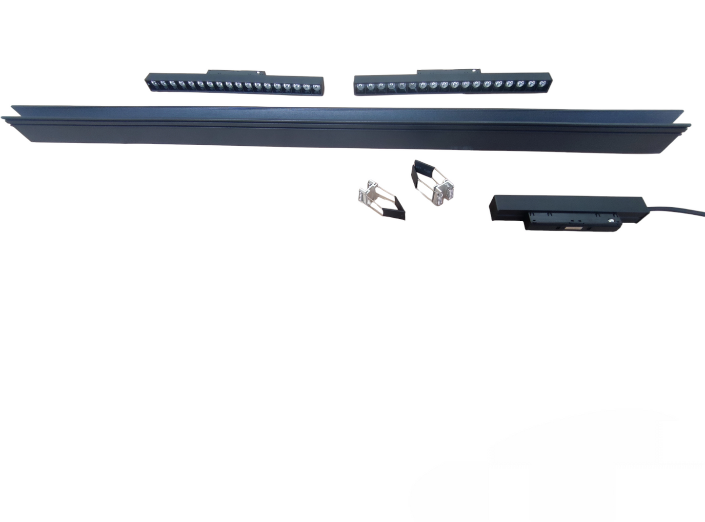 18W LED grille track light 4000K components including track and mounting accessories for modern illumination