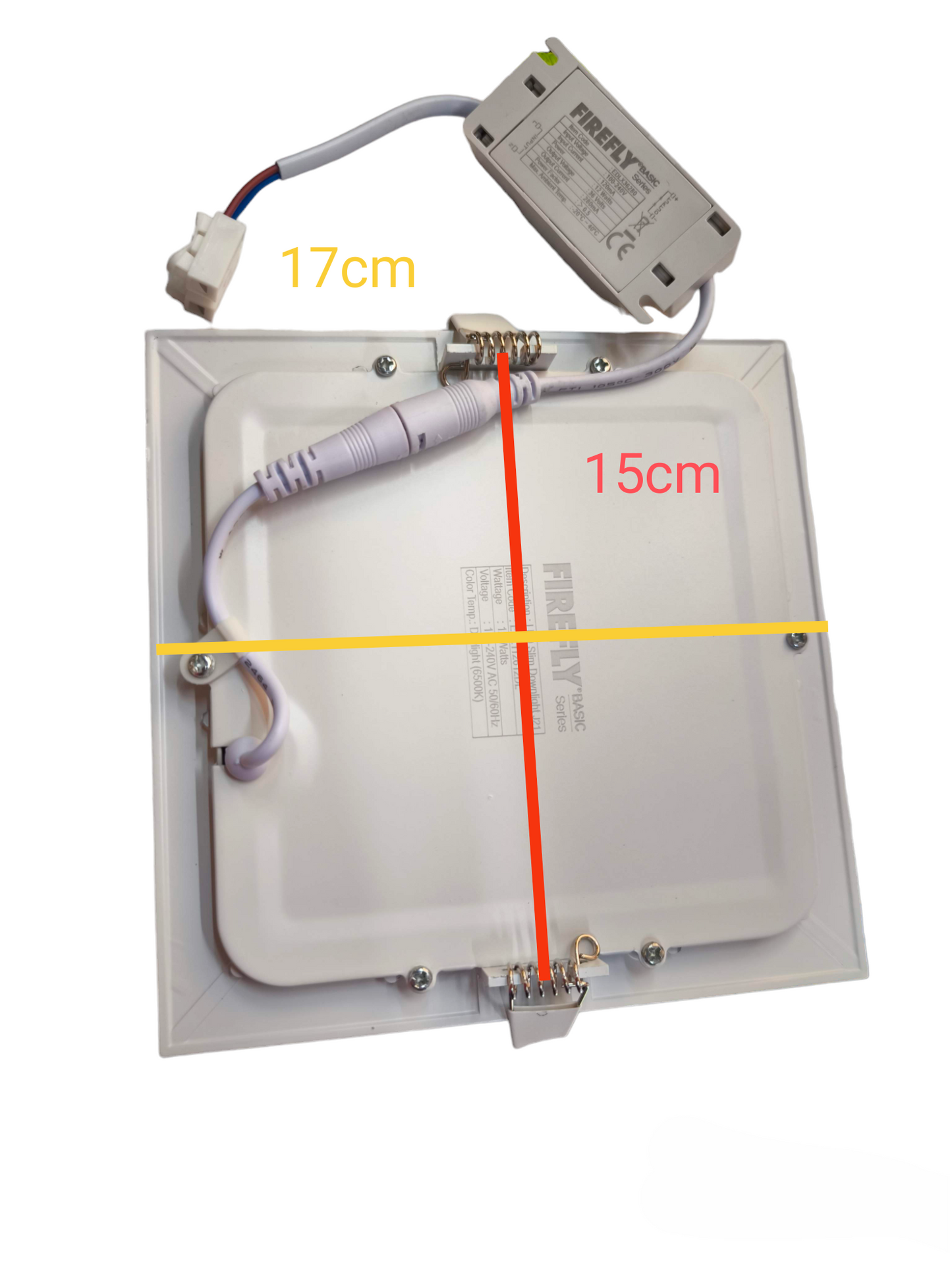 Firefly 12W LED Downlight Square Slim Design 220V Daylight 6500K