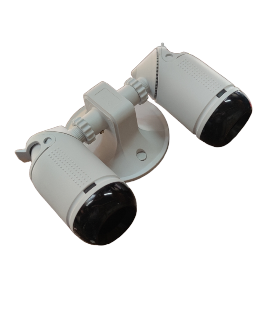 Omni Weatherproof Heavy Duty Lamp Holder 2 x E27, Outdoor E27 Socket Angle Lamp Holder Deluxe Weatherproof Twin Lamp holder