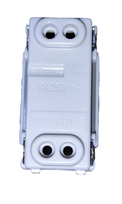 Panasonic Flat Pin Outlet Receptacle 10A 250V, Flat Pin Outlet Device Full Color Series, Flat Pin Receptacle Full Color Series WN1001-5