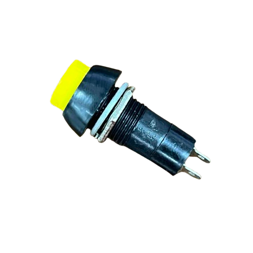 1A Monetary Switch 220V - Yellow Push Button Switch for Electrical Applications