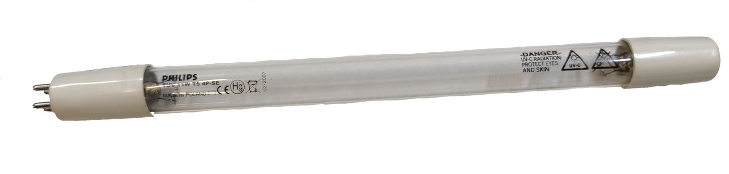Philips Germicidal Tube 11W 4 Pins T-5, UV-C 11W T-5 Tube, Disinfecting Sterilizing Lamp for Water Station 25cm