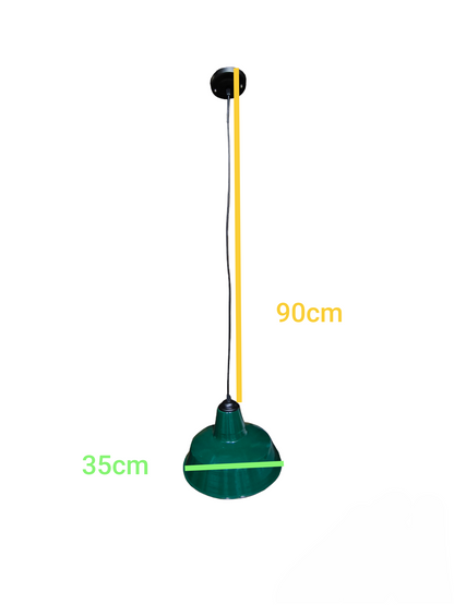 Pendant Light Fixture E27 4A 250V with Reflector Deep Type Available in 16 inches, 14 inches and 12 Inches, Hanging Fixture E27