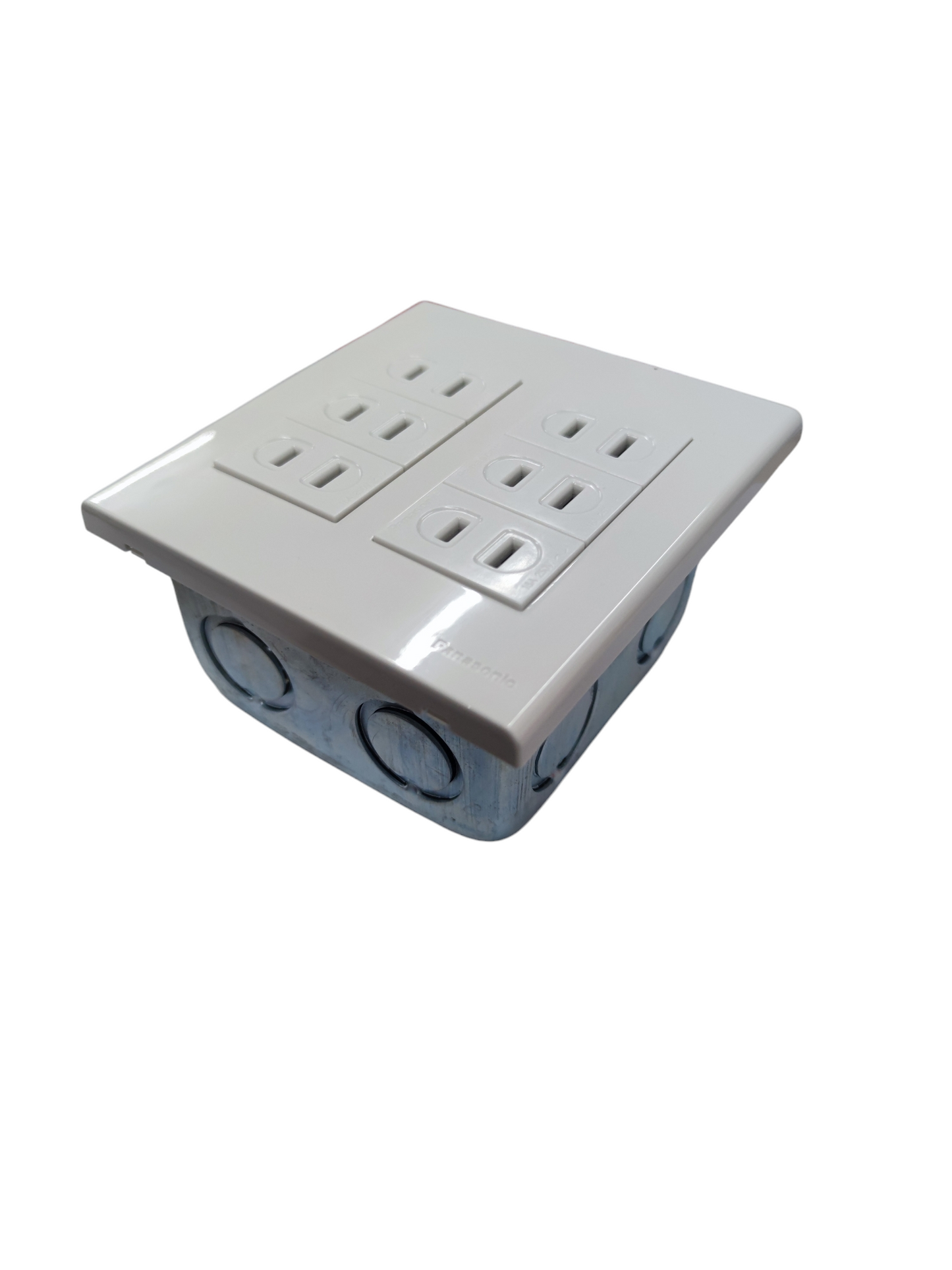 Panasonic 6 Gang Flat Pin Outlet 16A 250V with Utility Box (WEG6806+(6XWEG1001-5)+Utility Box