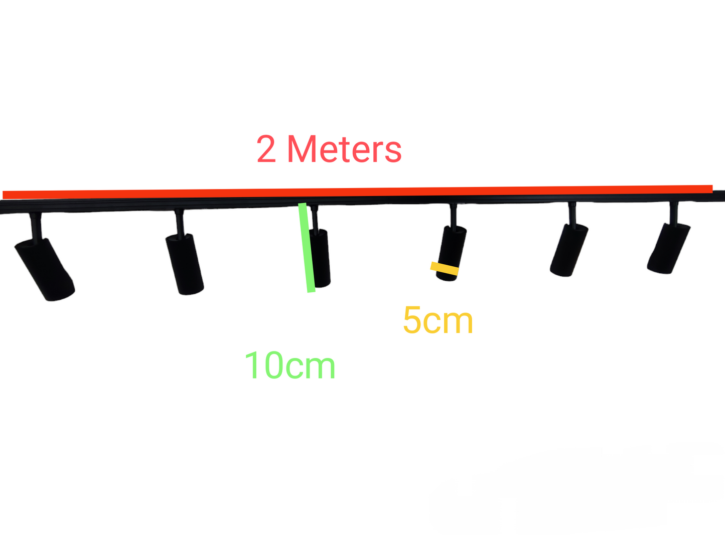 ILLUMIQ TERRA LED Magnetic Track Light 2 Meters 26mm with 6pcs 12W LED Spot Track Light 220V Cool White 4000K