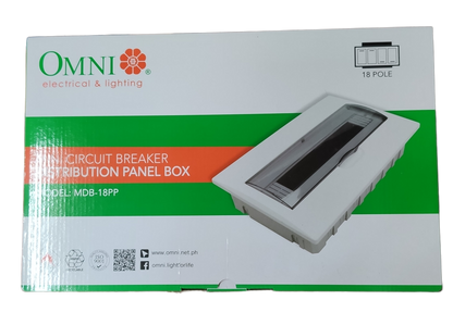 Omni 18 Ways Distribution Panel Box MDP-18PP Recessed Type Distribution Panel for Miniature Circuit Breaker